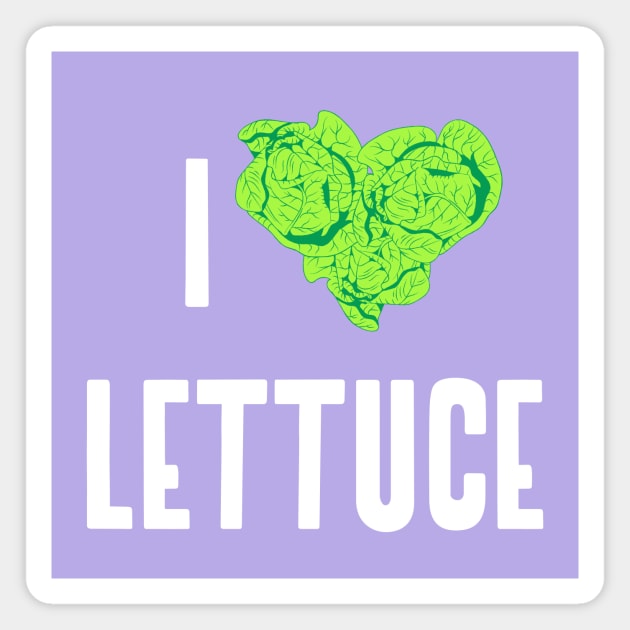 I love lettuce salad greens gardening lover Magnet by Los Babyos